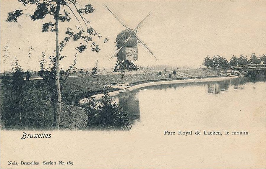 Koninklijke Molen van Laken Moulin royal de Laeken Molen te Cauweghem Windmolen van Over-Heembeek