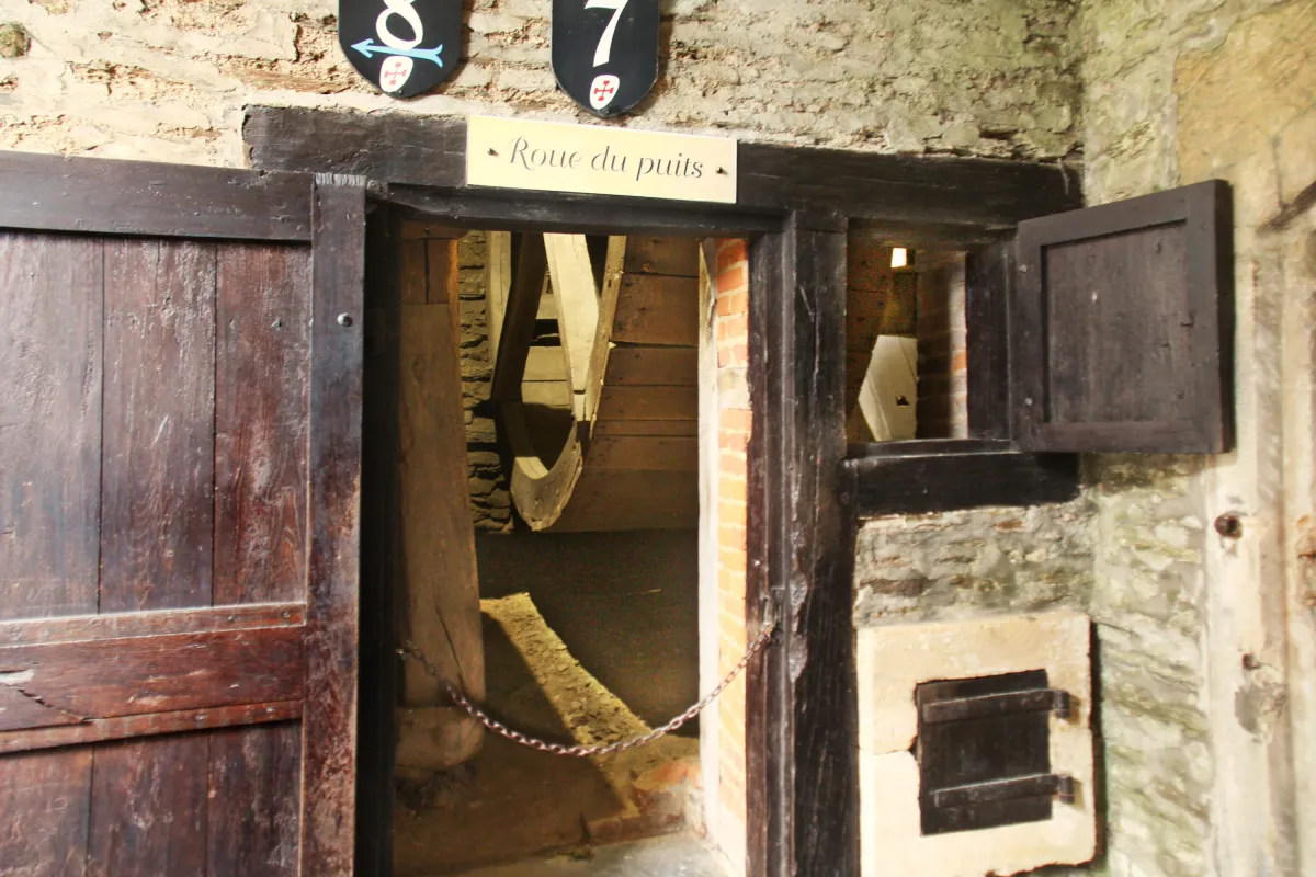 Roue du puits du Château de Bouillon